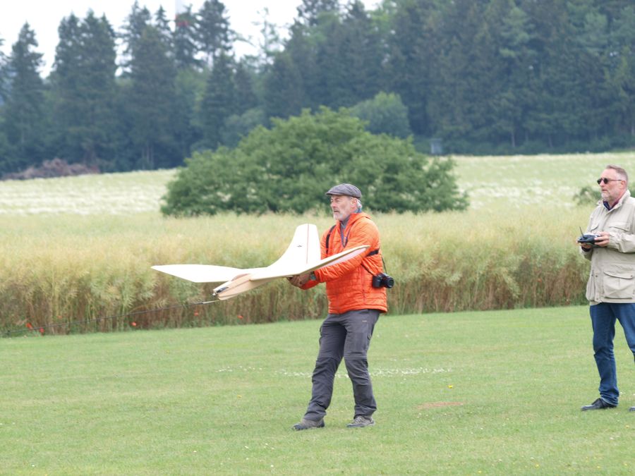 Jupp Wimmer Flugvorbereitungen